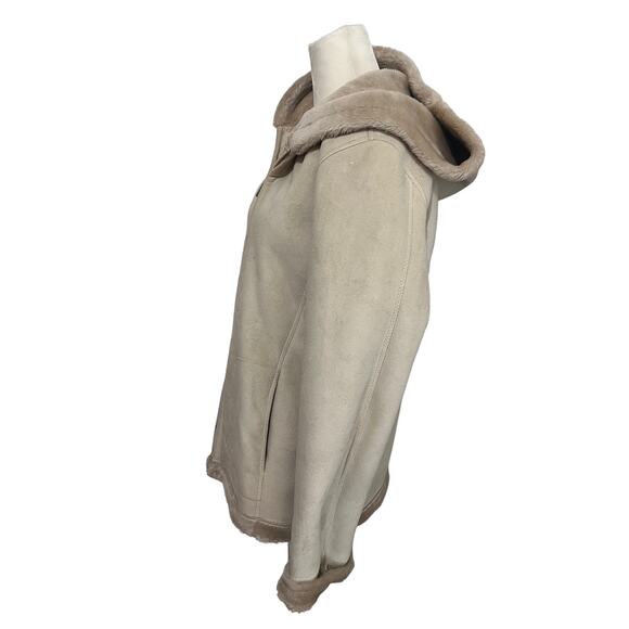 Esprit Faux Shearling Cream Jacket - Picture 4 of 16